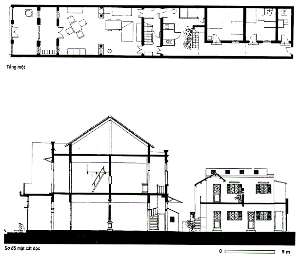 Hình 3: Nhà ống cải biên số 24 Nguyễn Văn Tố